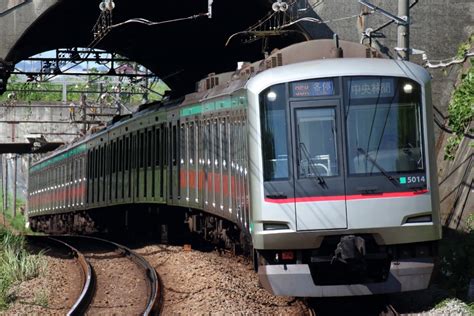 東急電鉄 東急5000系電車 5014 すずかけ台駅 鉄道フォト・写真拡大 By Redさん レイルラボraillab