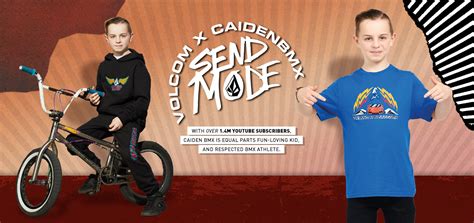 Caiden Bmx Send Mode Kids T Shirts Hoodies And Sweatpants Volcom