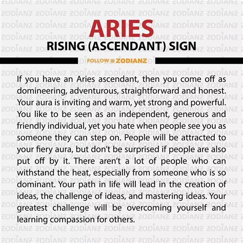 Aries Rising Sign Followzodianz Zodianz Zodiac Astrology