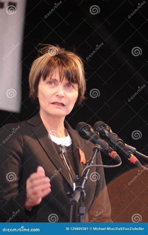 Former Federal Councillor Micheline Calmy-Rey Speaking in Front ...