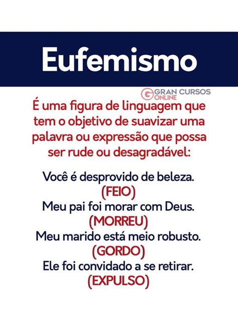 Frases Com Eufemismo - Exemplos De Eufemismo Na Literatura 23 Ideias De Literatura E