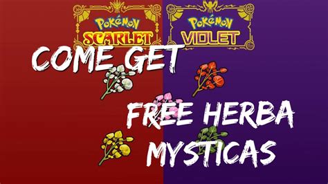 FREE HERBA MYSTICAS IN POKÉMON SCARLET VIOLET Check out how YouTube