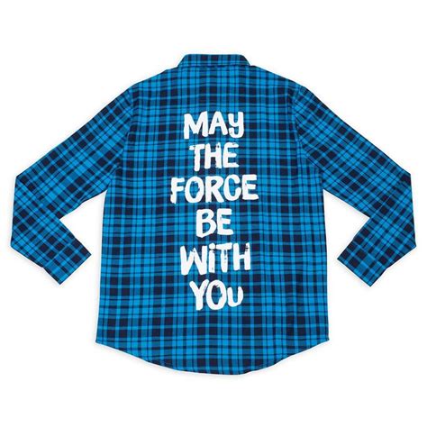 Star Wars May The Force Be With You Flannel For Adults By Cakeworthy Disney Store