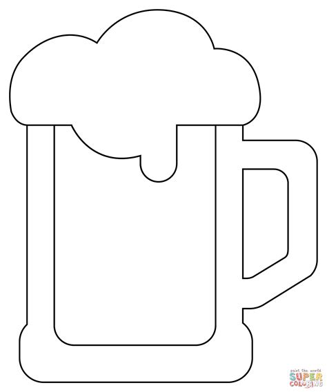 Coloriage Chope à Biere Coloriages à imprimer gratuits