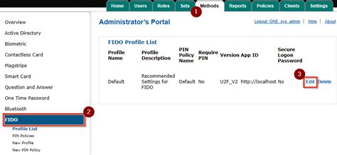 Configure FIDO Token Profile For Enrollment