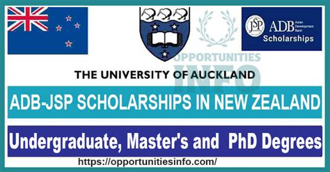 University Of Auckland Adb Scholarships In New Zealand 2025 2026 Funded