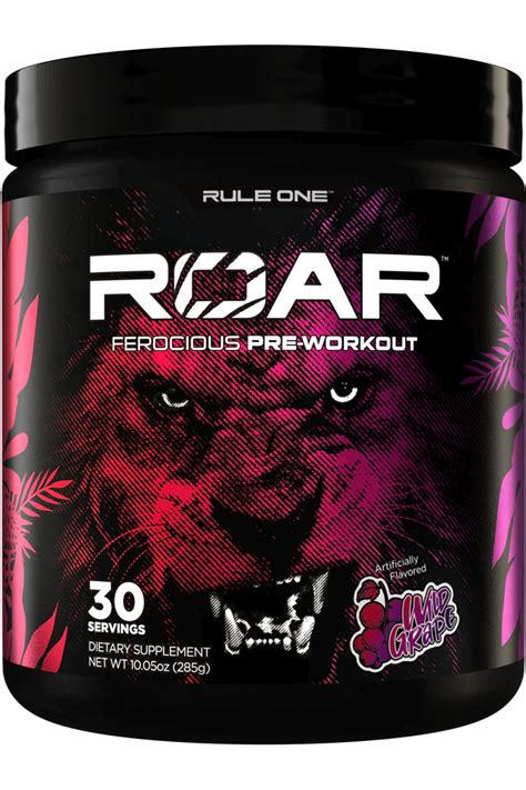 Rule1 Roar Pre Workout Wild Grape 30 Servings By Rule 1