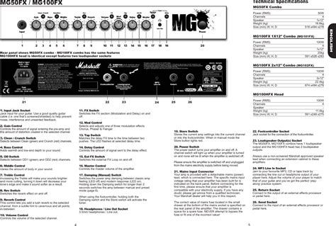 Marshall Amps Owners Manuals