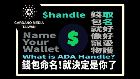 ADA Handle 介紹 許你錢包一個名 Cardano Chinese Tutorials YouTube