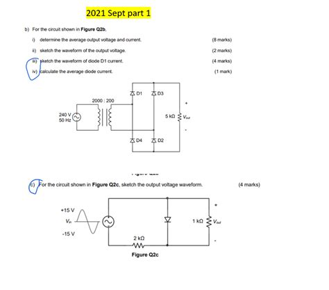 Solved B For The Circuit Shown In Figure Q2b I Determine Chegg