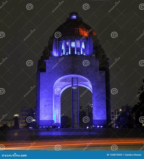 CIUDAD DE MEXICO - MEXICO: APRIL, 2017: View of the Monument To the