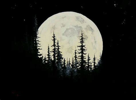 Pin By Victoriako On Y A Bob Ross Paintings Moon Painting