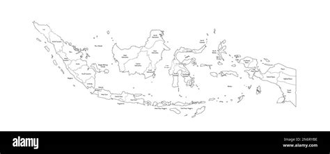 Indonesia Political Map Of Administrative Divisions Provinces And