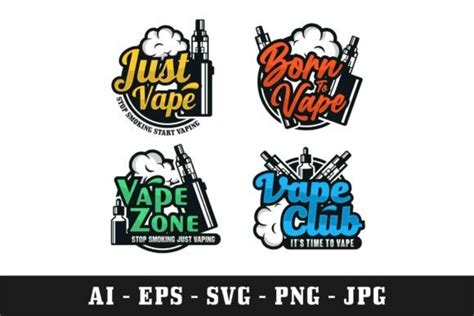 Vape Design Logo Premium Collection Graphic by Kerja Serabutan ...