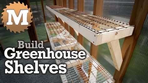 Build Greenhouse Shelves