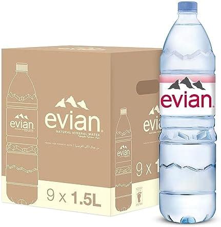 Evian Mineral Water Naturally Filtered Drinking L Bottled Water