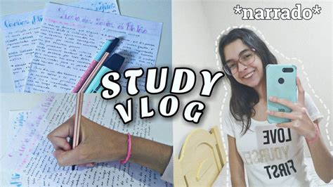 STUDY VLOG NA QUARENTENA 1 narrado Fazendo resumos exercícios etc