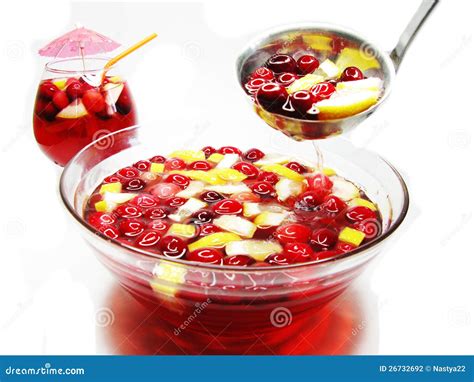 Punch Cocktail Drink With Fruit Stock Photography - Image: 26732692