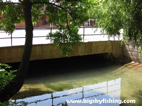 Lewistown Photographs : Big Spring Creek Flows Under Downtown