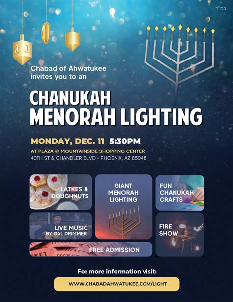 Chanukah Menorah Lighting - ChabadAhwatukee.com