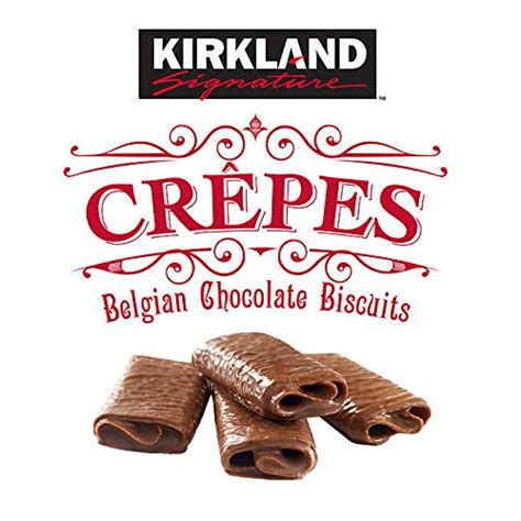 Kirkland Signature Crepes Biscuits With Belgian Milk Chocolate Made In