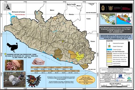 Ubicaci N Geoespacial De Municipios Que M S Producen Carne En Canal De