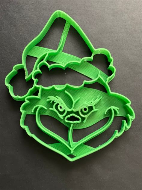 Grinch Christmas Cookie Cutter 3d Printed Etsy