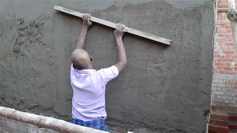 Fabulous Work In House Wall Plastering Work Rendering Sand And Cement