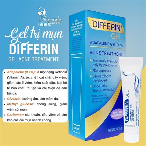 Kem Tr M N Differin Gel Acne Treatment Tu P G