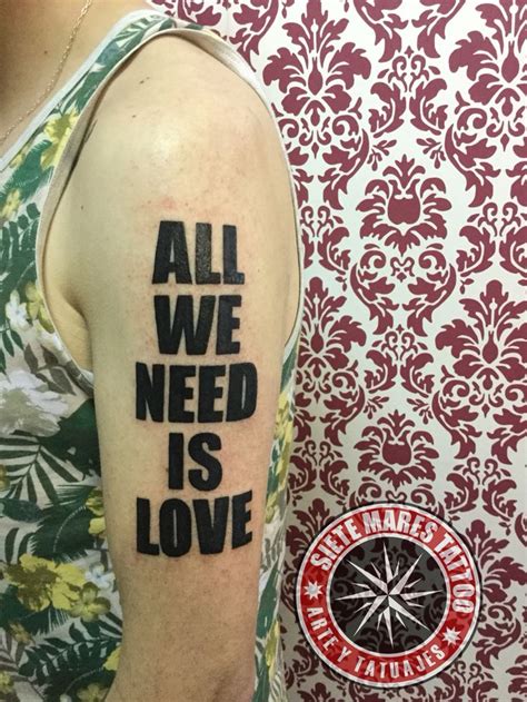 all we need is love tatuaje de canserbero siete mares tattoo camilo ...