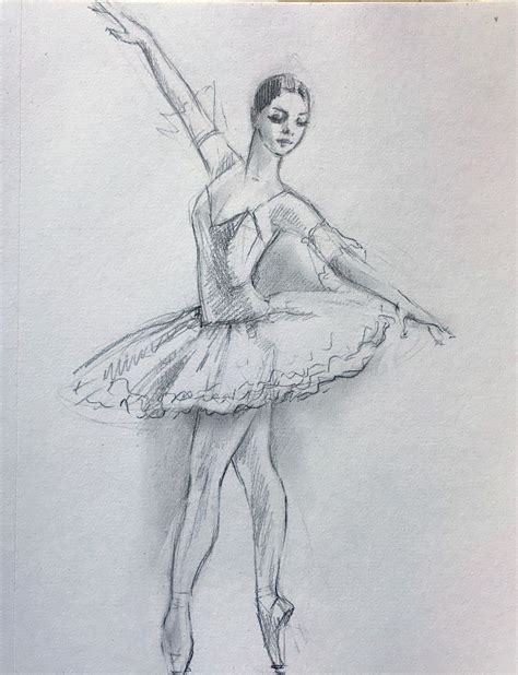 How To Draw A Ballerina Dancer Poocarbon