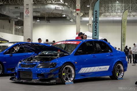 Blue Lancer Evolution At Toyo Booth For Wekfest Chicago Benlevy