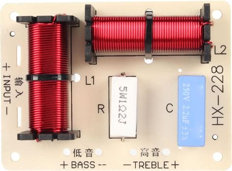 Divisor de Frequência de Alto falante Filtro Crossover de áudio de 120