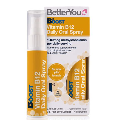 BetterYou Boost Vegan Vitamin B12 Oral Spray | Organic Daily Vitamin ...