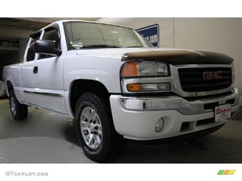 2005 Summit White Gmc Sierra 1500 Sle Extended Cab 4x4 42809498 Car Color