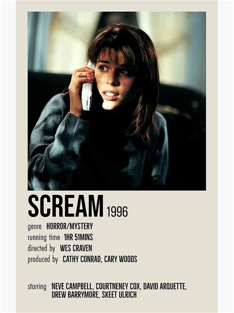 Scream 1996 Poster Poster For Sale By Tedaley2016 Redbubble