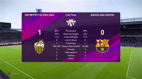 Dvo Tachira Vs Fc Barcelona Pes Youtube