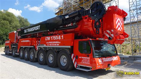 LIEBHERR LTM 1750 9 1 The BIGGEST Mobile CRANE In The Czech And