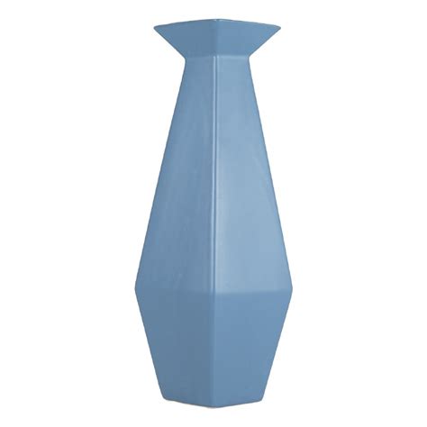 Blue Ceramic Geometric Vase Wilford Lee Home Accents