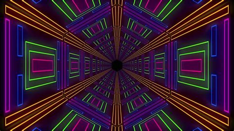 Abstract Tunnel VJ Motion Background ǁ Color Background ǁ Neon