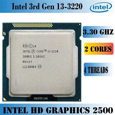 Intel Core i3-3220 3rd Gen Price In Bangladesh- Sell Tech BD