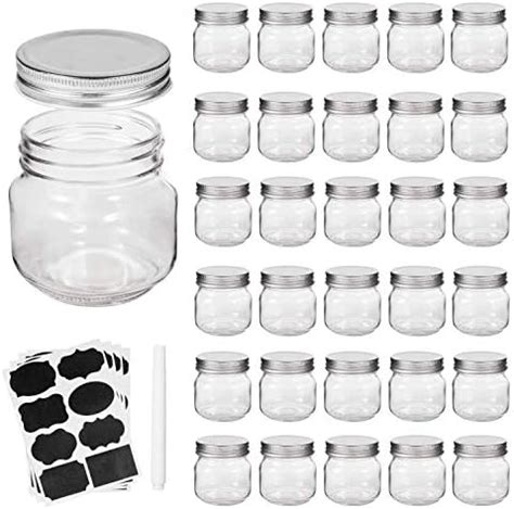 Amazon 30 Pack Mason Jars 8 Oz With Lids And Bands Half Pint