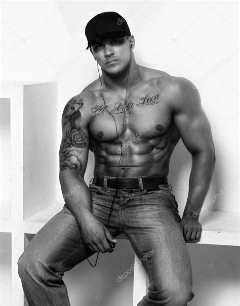 Muscular Guy With Tattos Stock Photo By Fxquadro 70727843