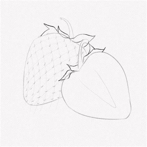 Comment dessiner une fraise Un tutoriel étape par étape Artlex