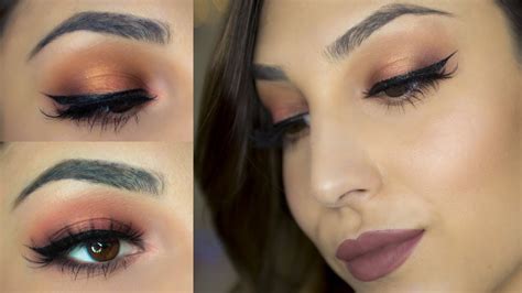 Maquillaje F Cil En Tonos C Lidos Naked Heat Youtube