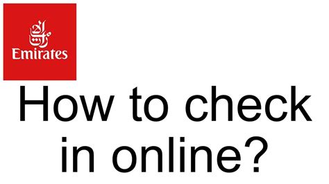 Emirates Airlines How To Check In Online Travel Faq And Help Youtube