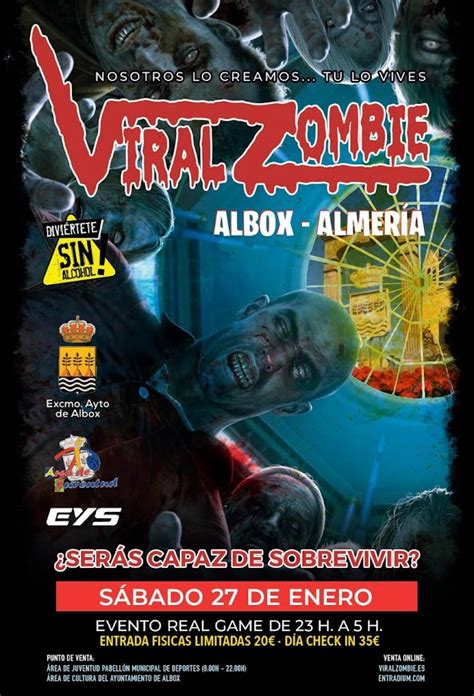 Cartel Viral Zombie Albox Interior De Almeria Valle Del Almanzora