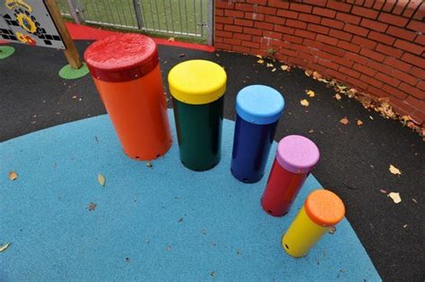 Rainbow Sambas - outdoor playground drums | Percussion Play | ESI ...