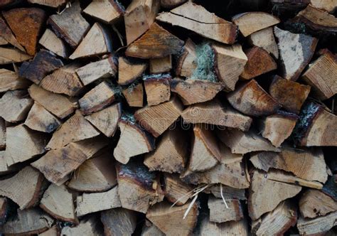 Stack Of Firewood Background Texture Stock Photo Image Of Heat