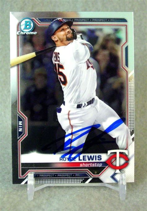 Royce Lewis Signed Autographed Bowman Chrome Prospects Card Bcp